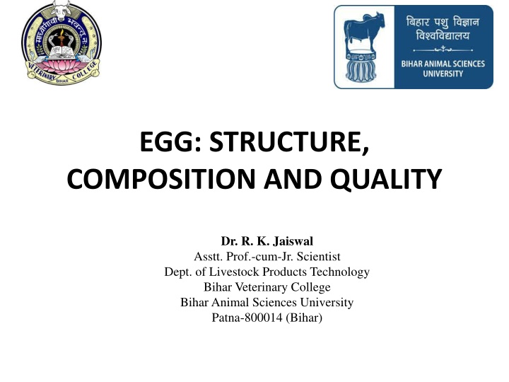 egg structure composition and quality