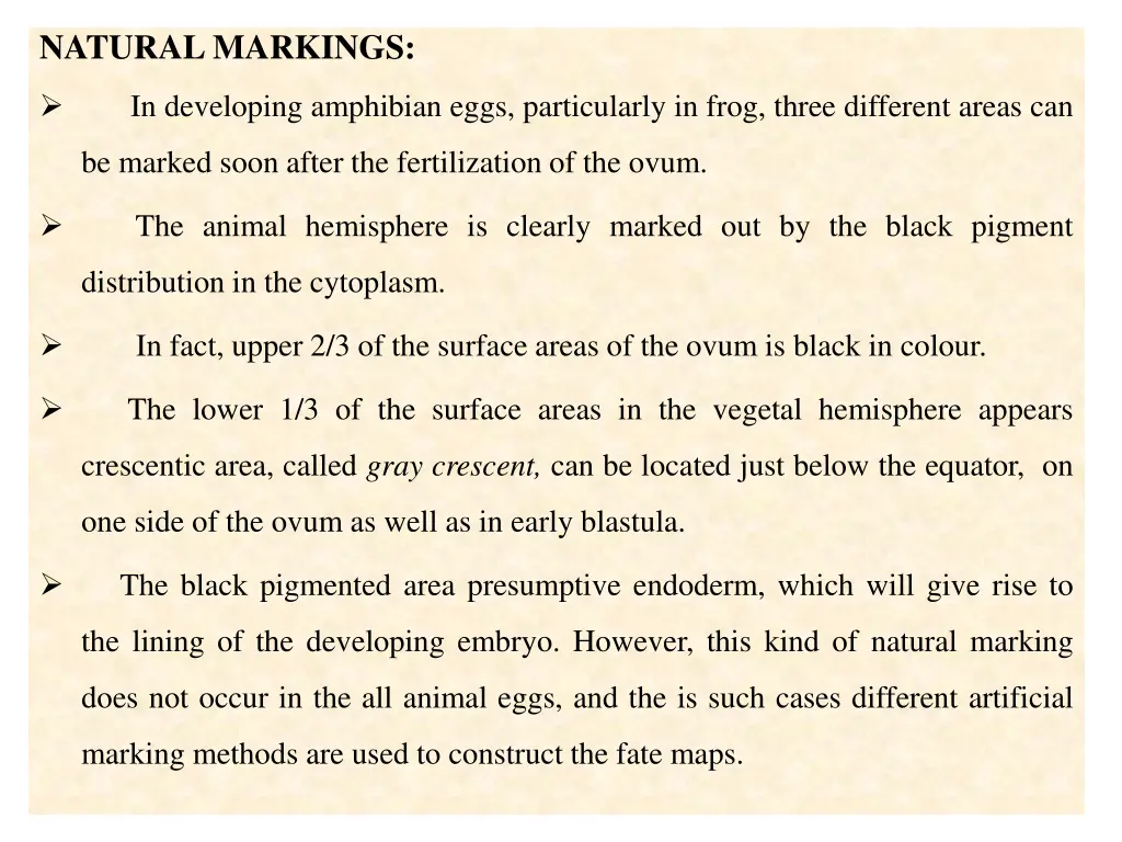 natural markings