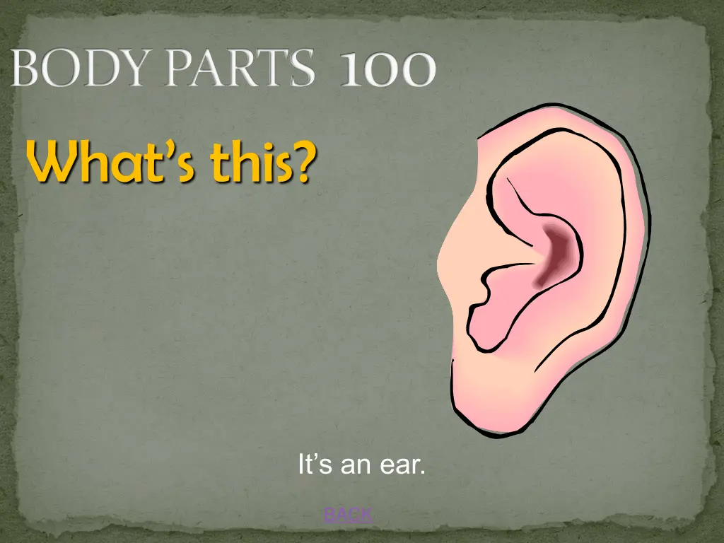 body parts 100 what s this