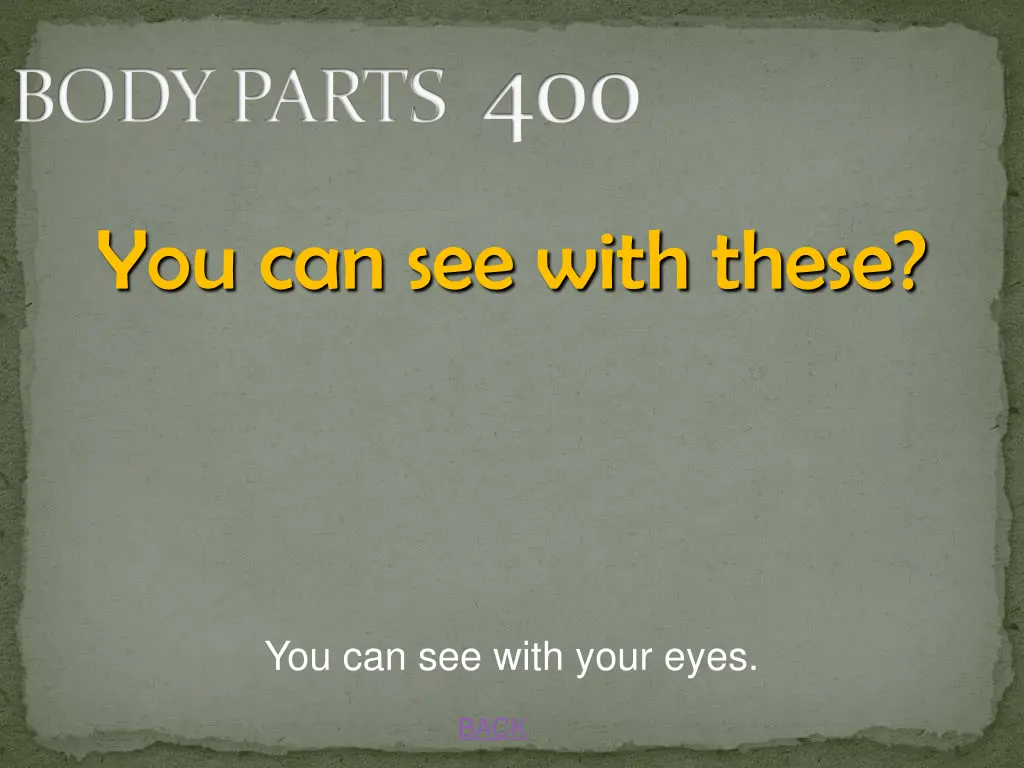 body parts 400