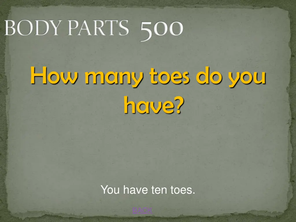 body parts 500