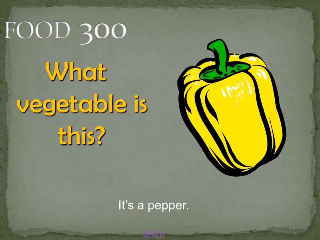 food 300 what vegetable is this