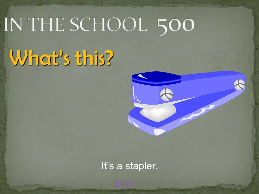 in the school 500 what s this