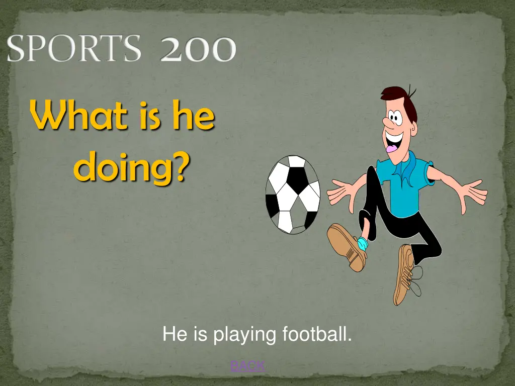 sports 200 what is he doing