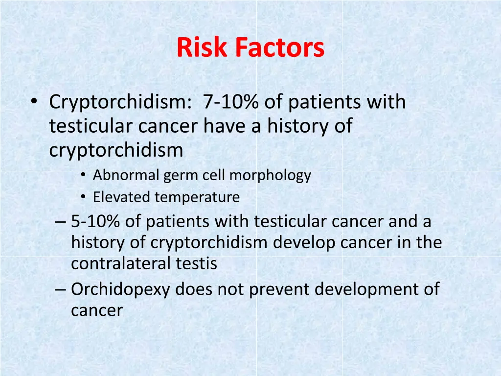 risk factors