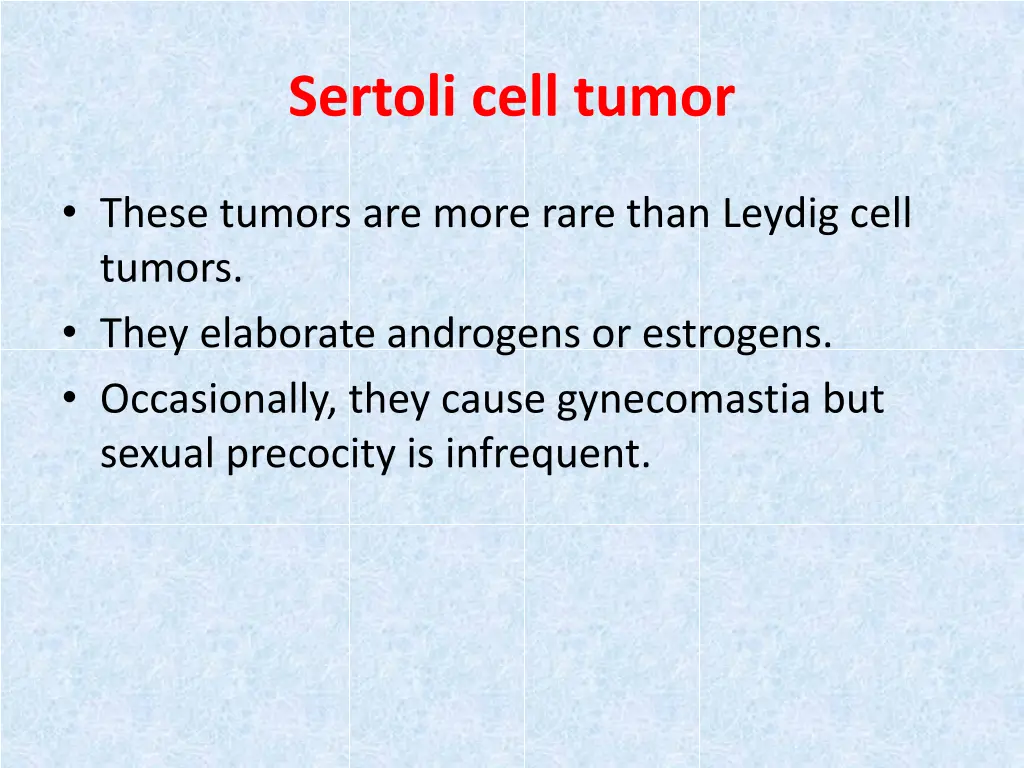 sertoli cell tumor