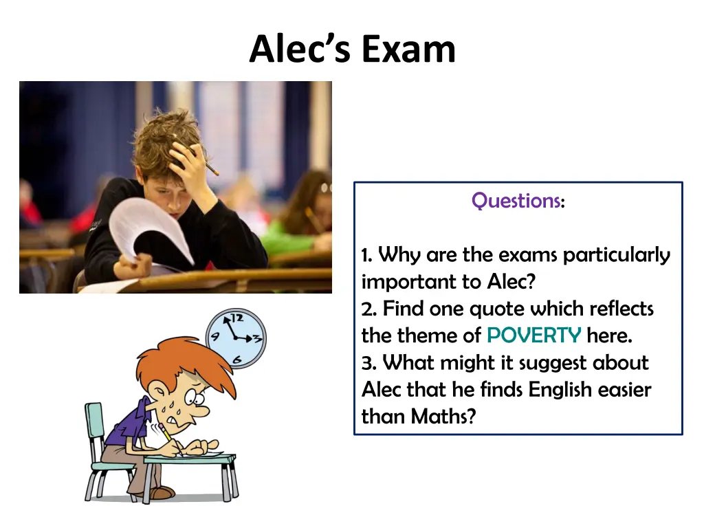 alec s exam