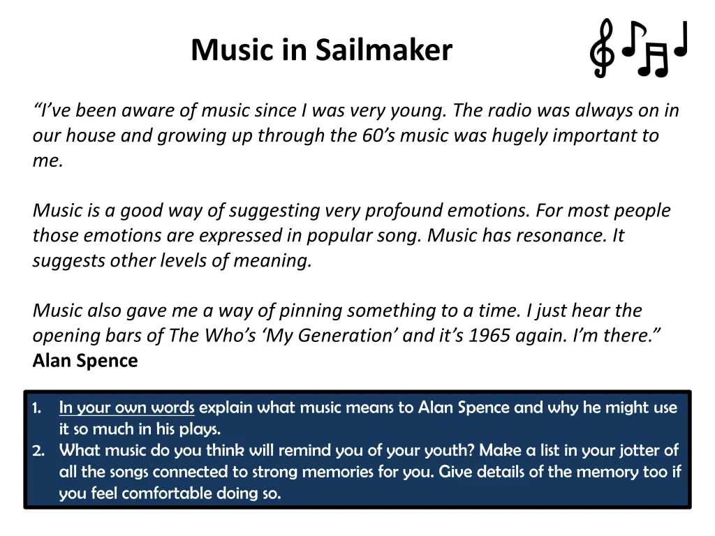 music in sailmaker