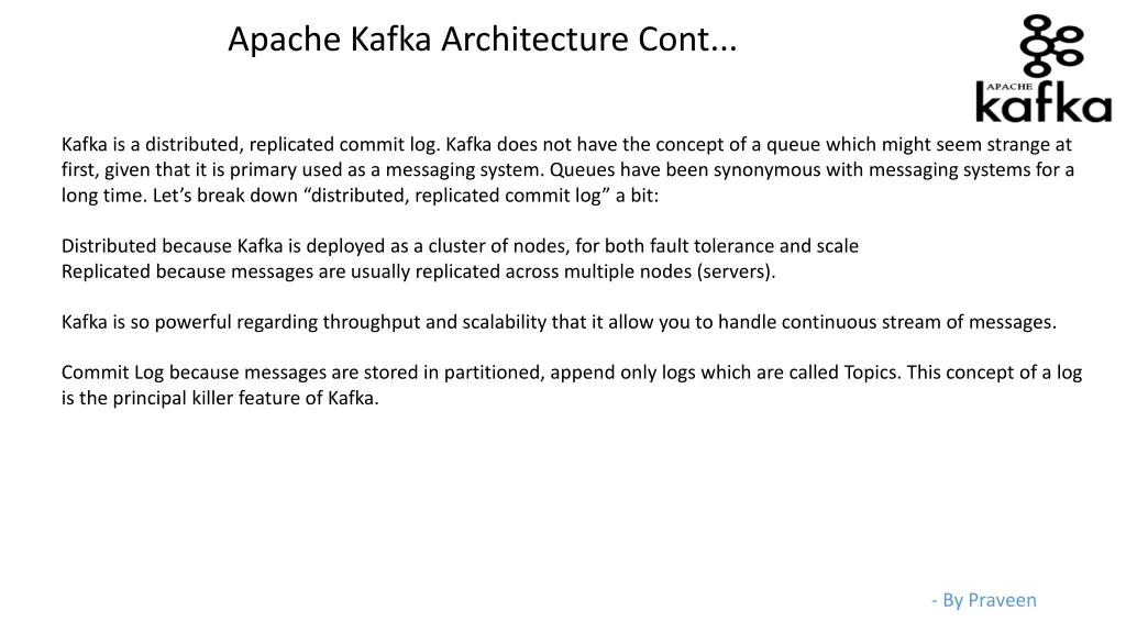 apache kafka architecture cont