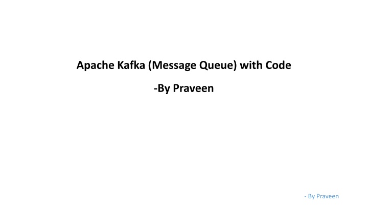 apache kafka message queue with code