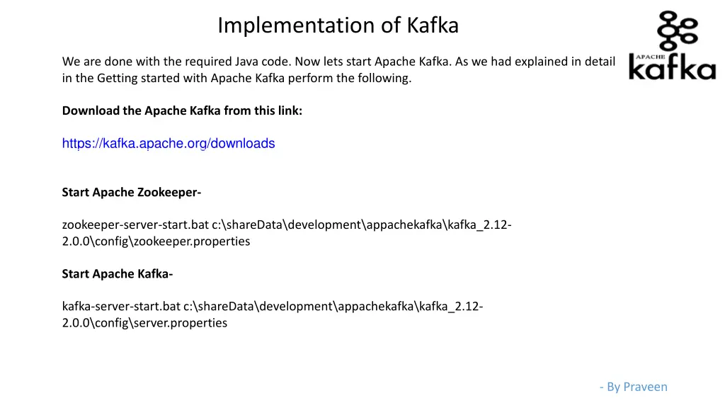 implementation of kafka 4