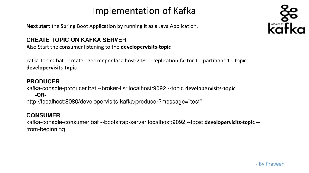 implementation of kafka 5