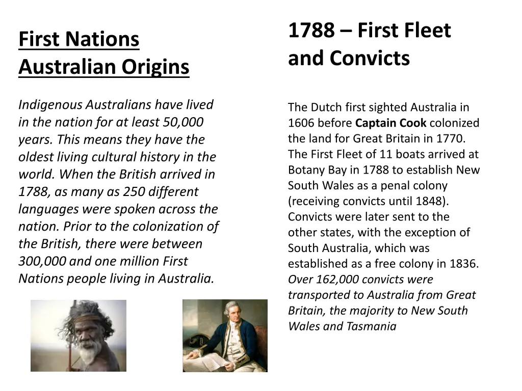 1788 first fleet and convicts