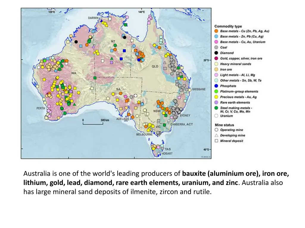 australia is one of the world s leading producers