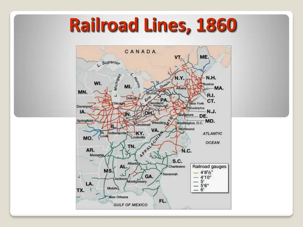 railroad lines 1860