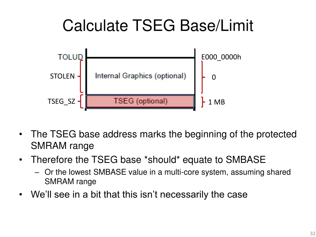 calculate tseg base limit 1