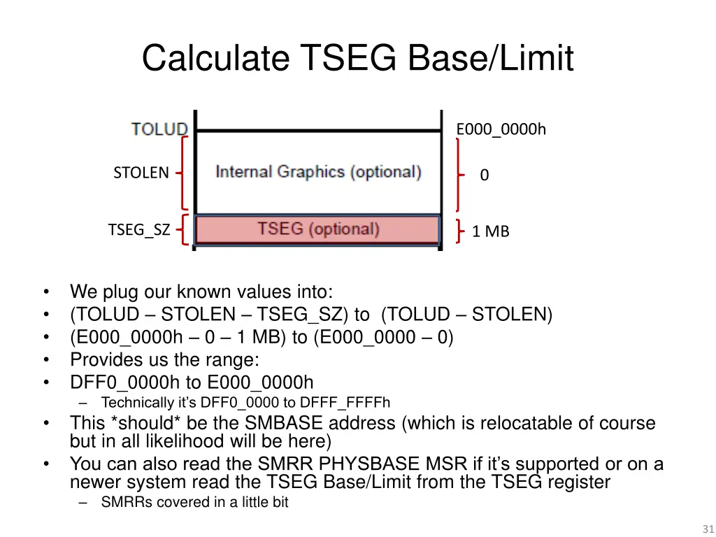 calculate tseg base limit