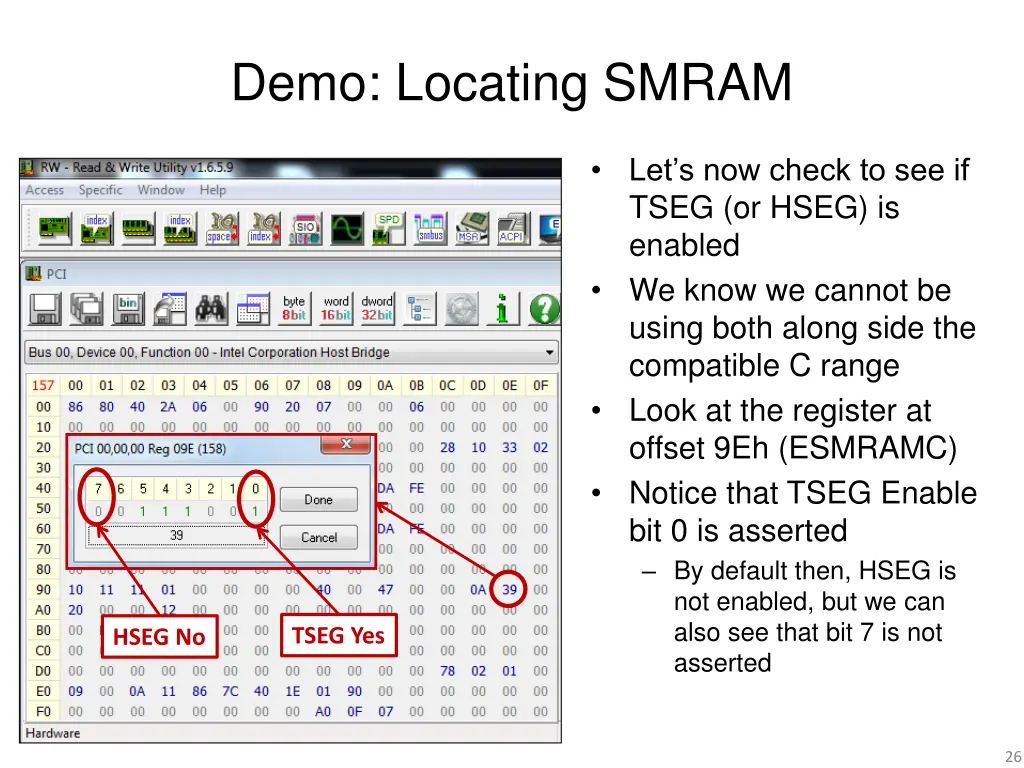 demo locating smram 1