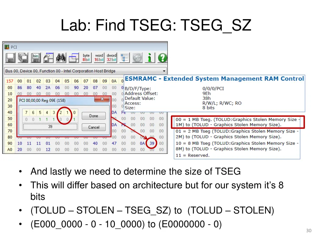 lab find tseg tseg sz