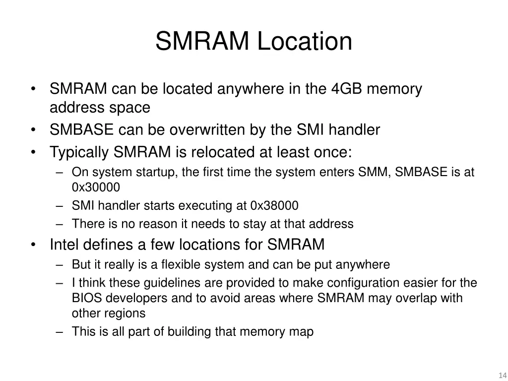 smram location