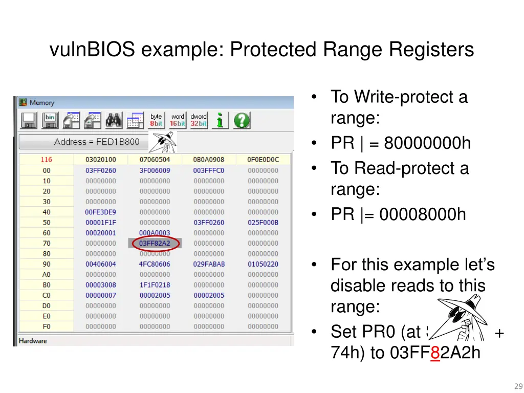 vulnbios example protected range registers 4