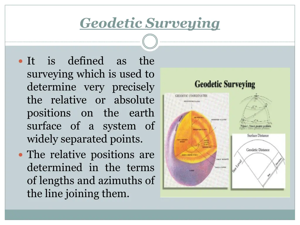 geodetic surveying