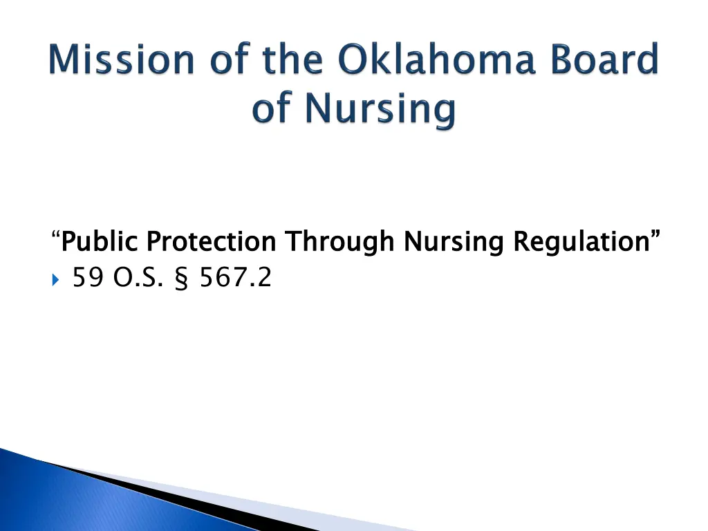 public protection through nursing regulation