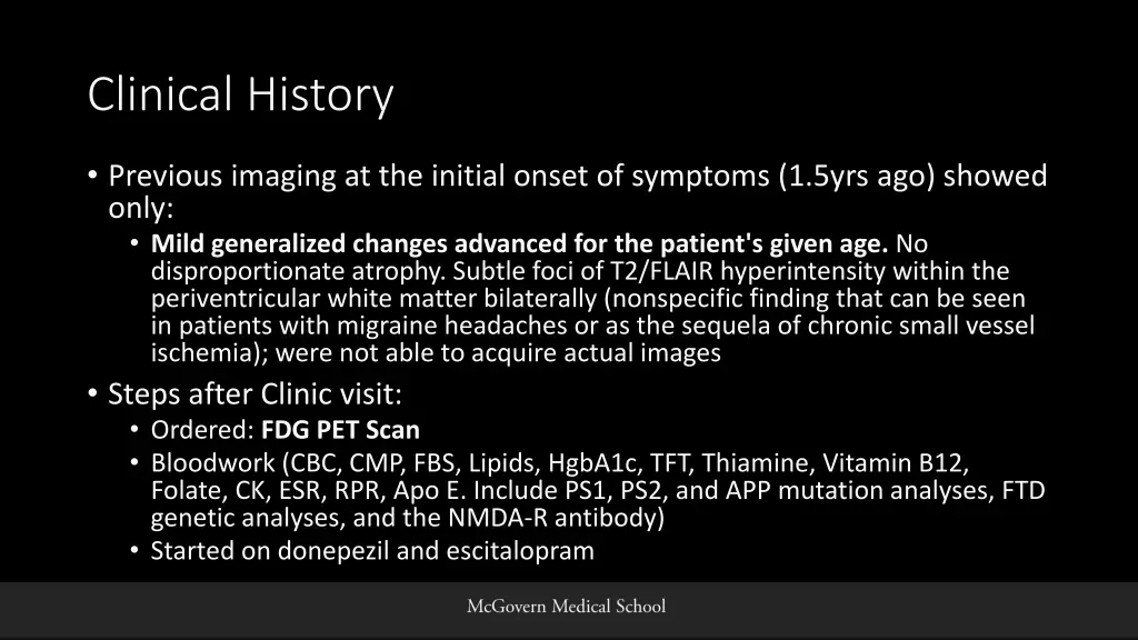 clinical history 2