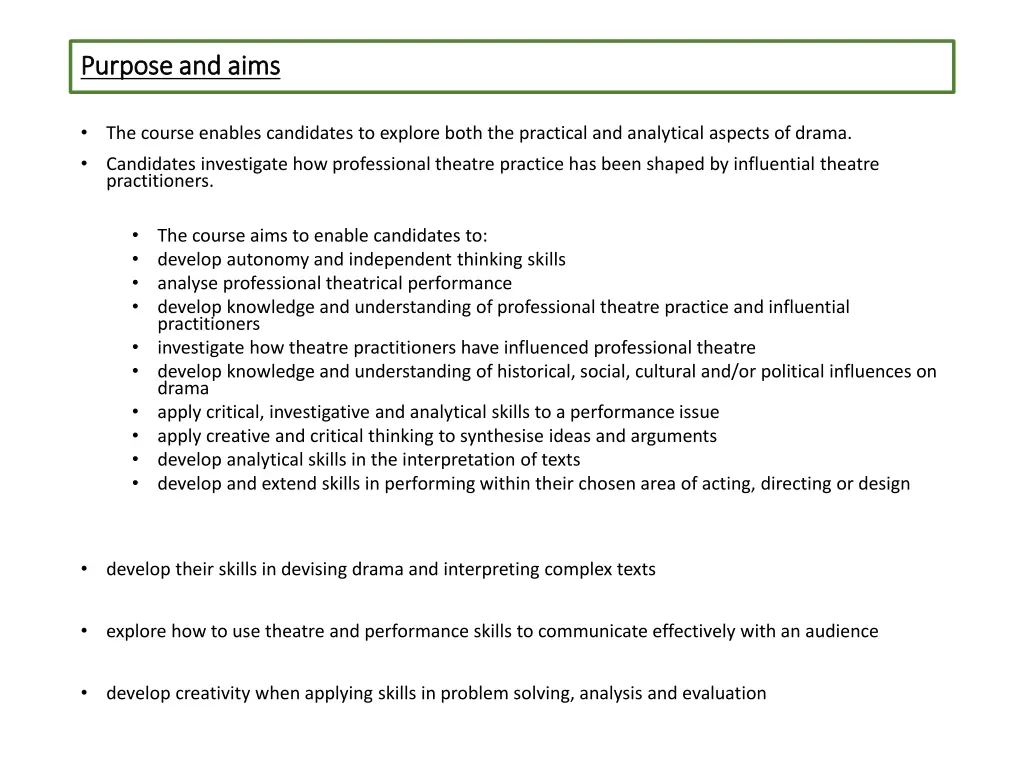 purpose and aims purpose and aims