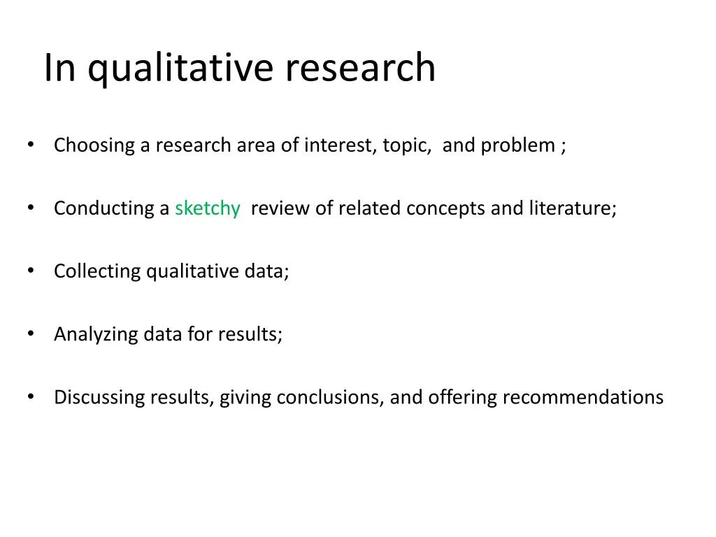 in qualitative research