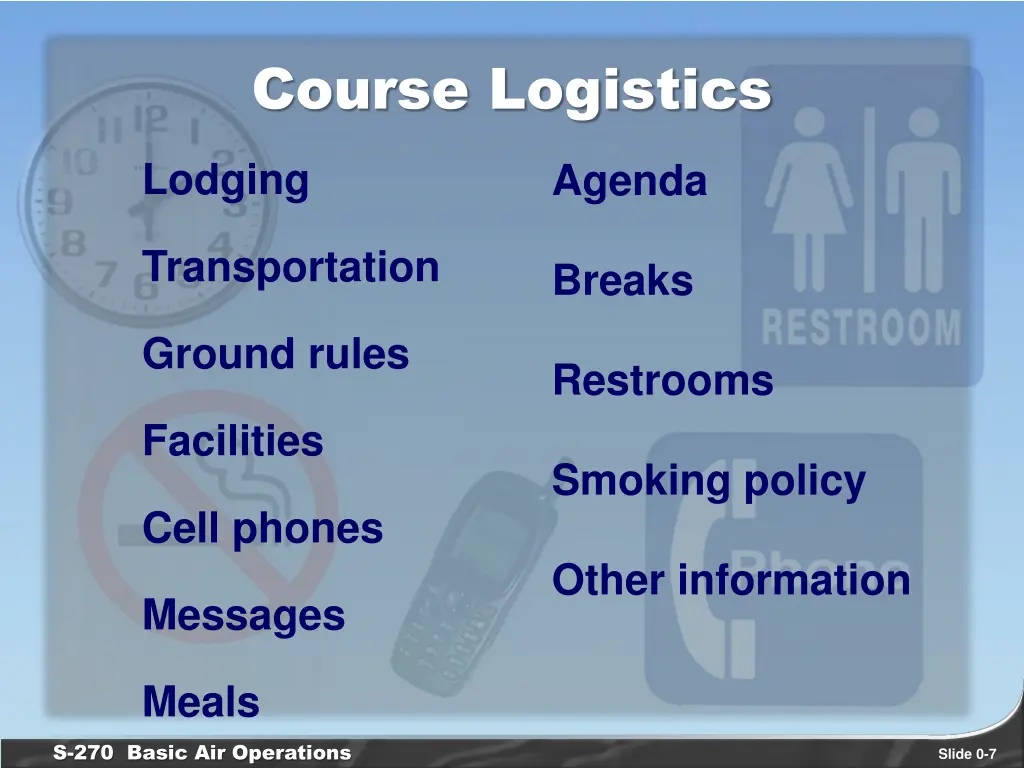 course logistics