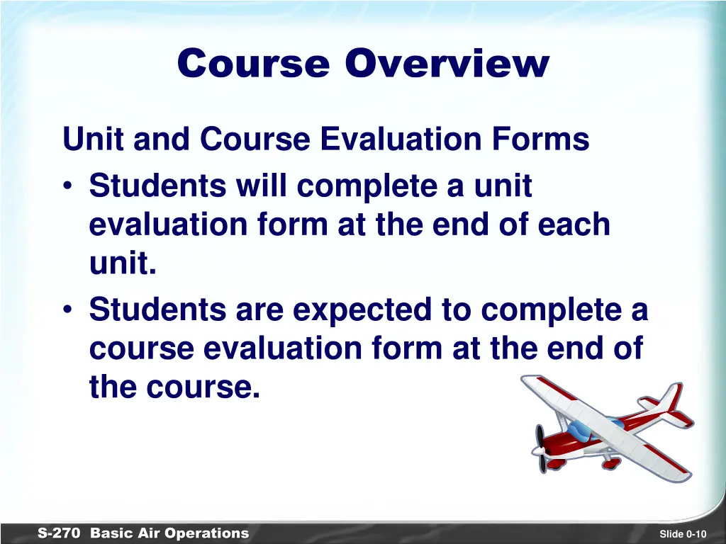 course overview 2