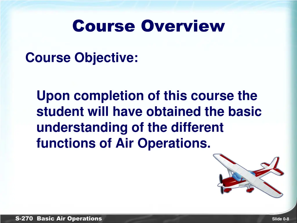 course overview