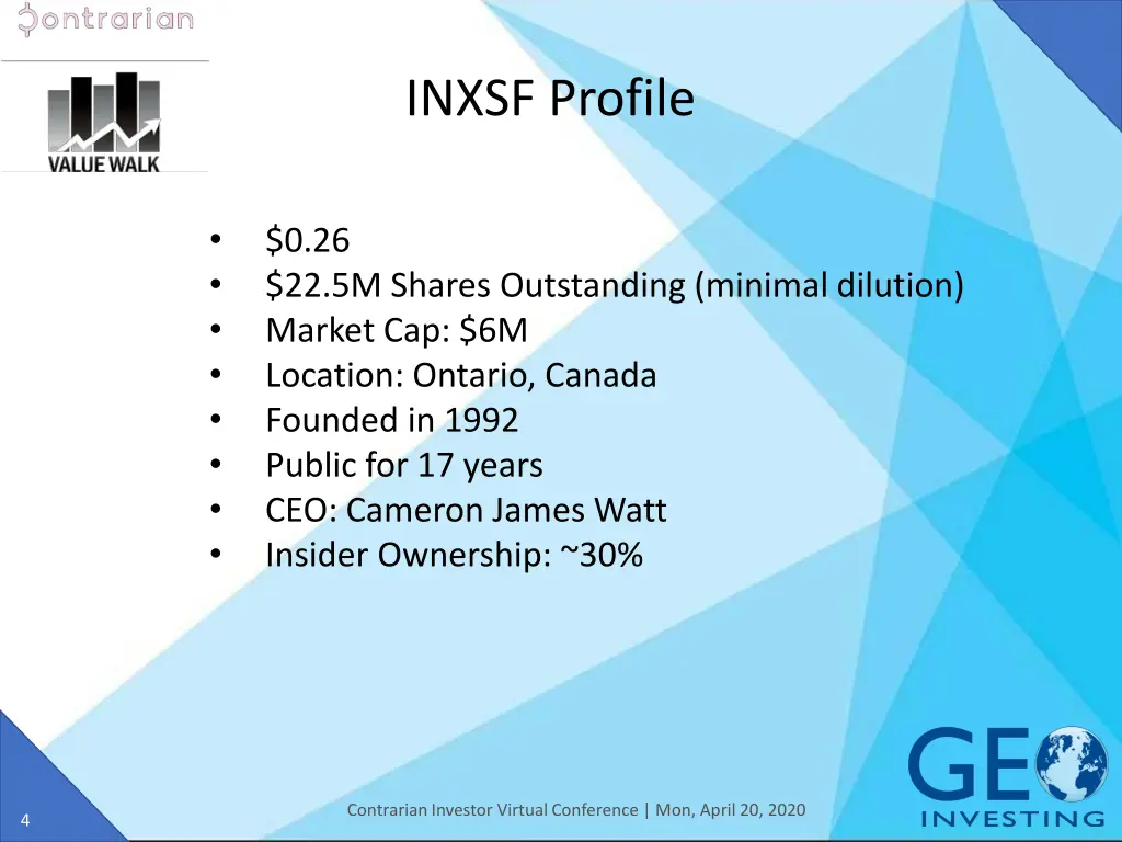 inxsf profile