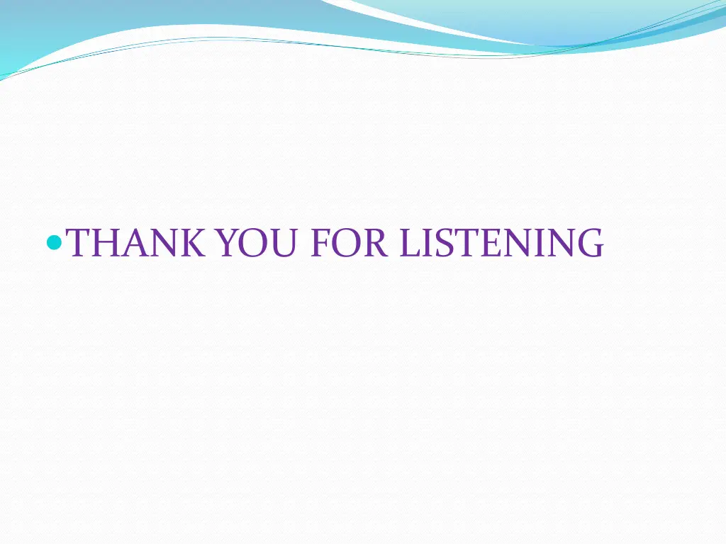 thank you for listening