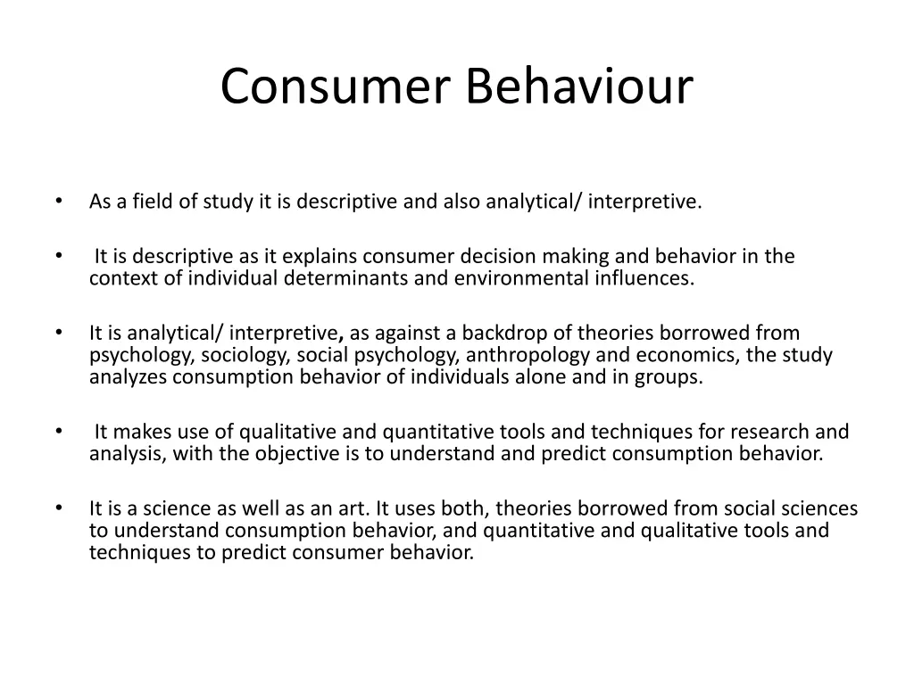 consumer behaviour 1