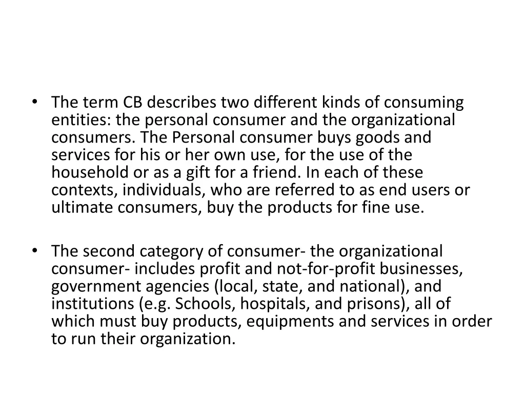 the term cb describes two different kinds