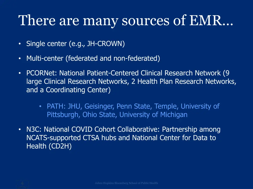 there are many sources of emr