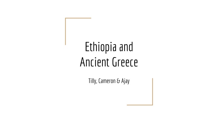 ethiopia and ancient greece