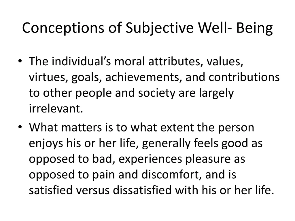 conceptions of subjective well being 1