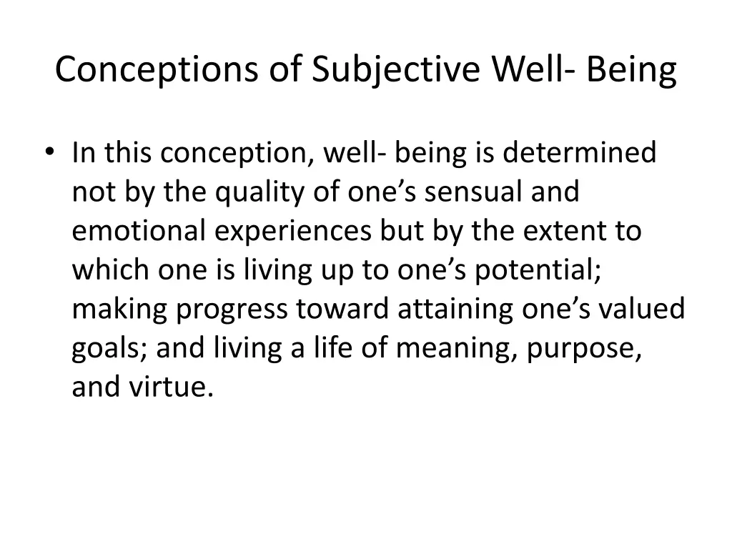 conceptions of subjective well being 4