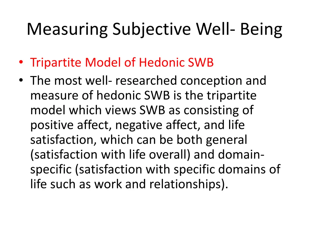 measuring subjective well being 2