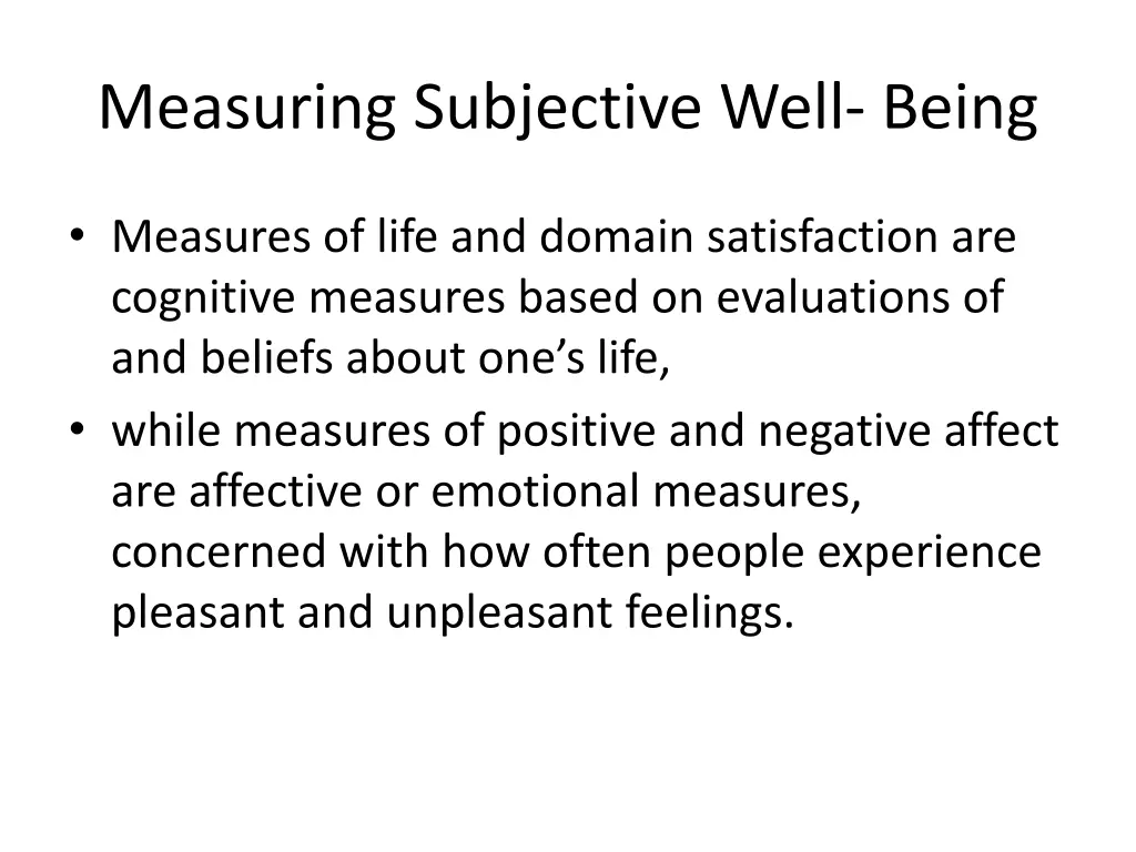 measuring subjective well being 3