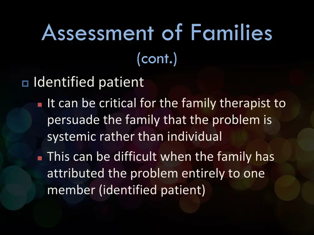 assessment of families cont 2