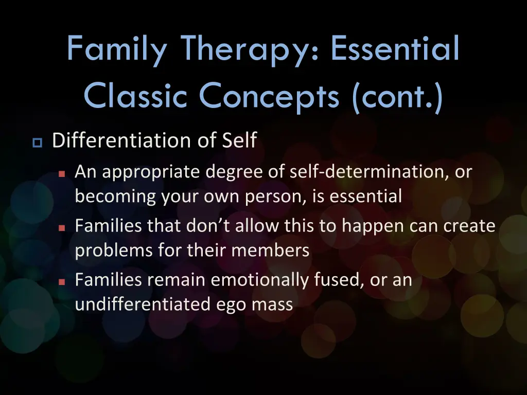 family therapy essential classic concepts cont