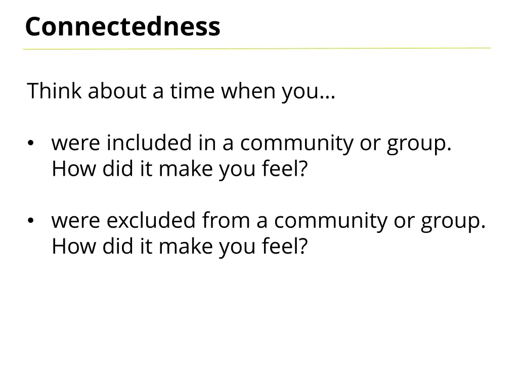 connectedness