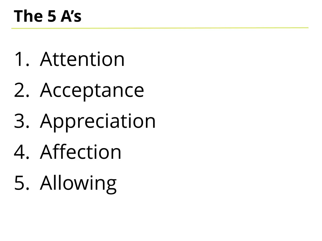 the 5 a s