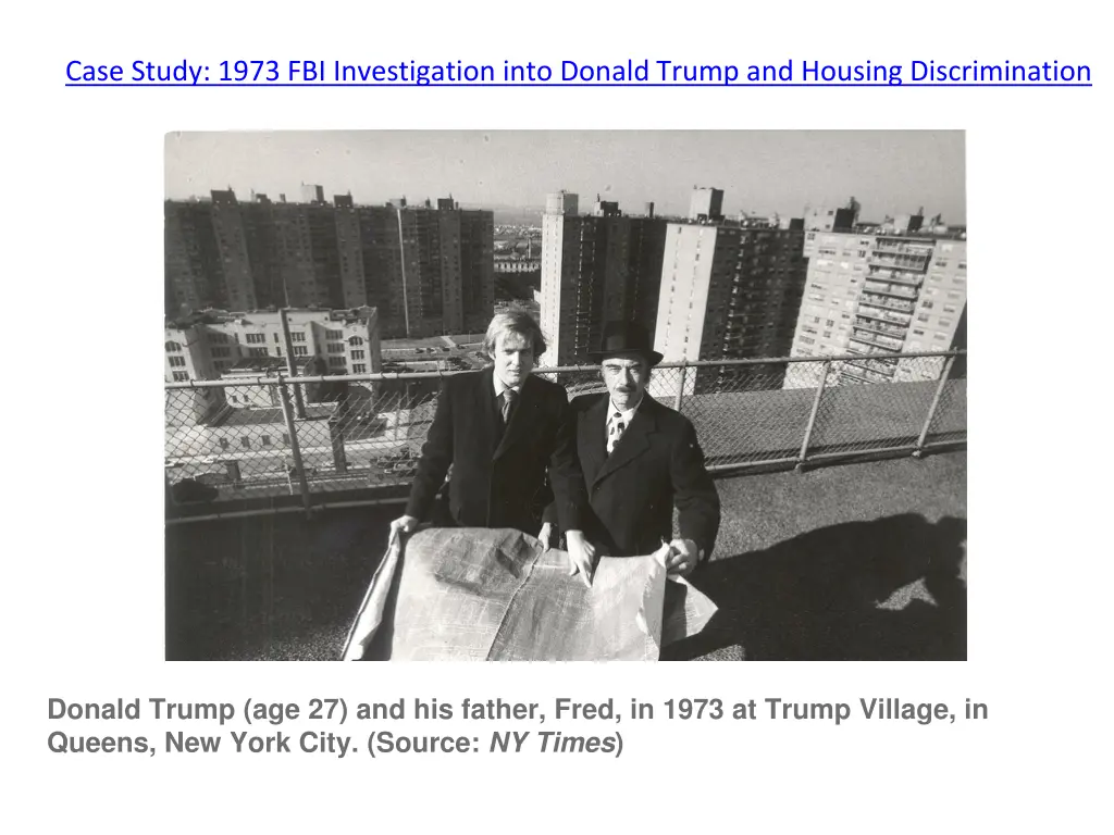 case study 1973 fbi investigation into donald