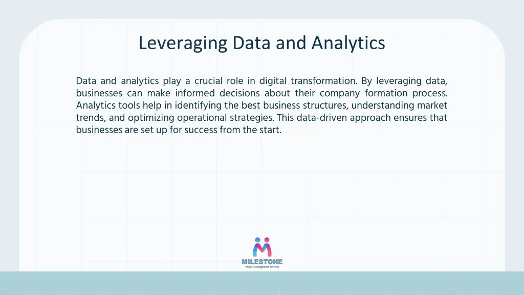 leveraging data and analytics