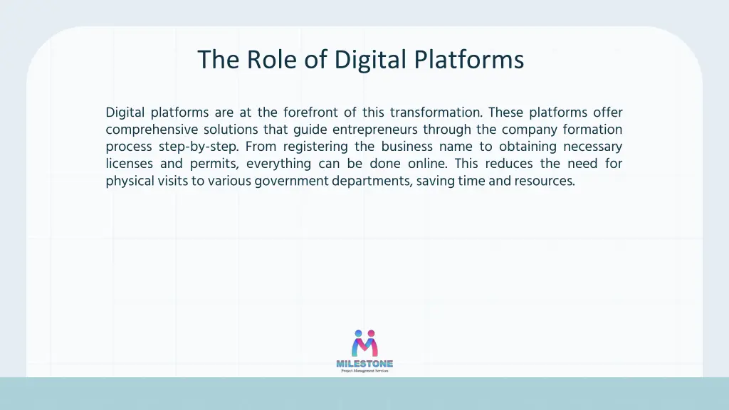 the role of digital platforms